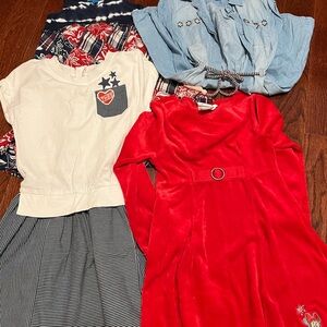 Lot of 4 pcs Girls dress size 6/6X/7